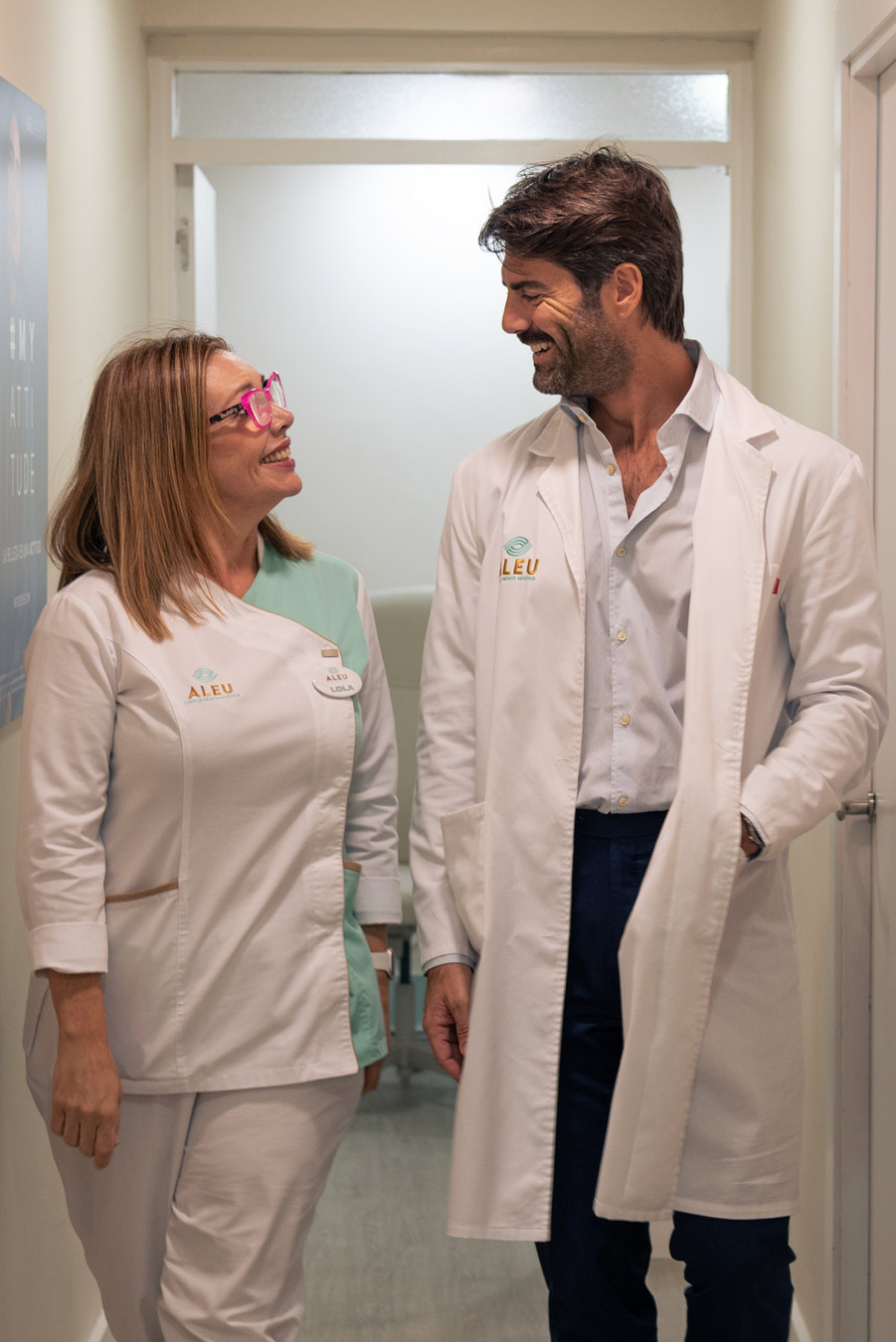 Equipo de Aleu Estética en la clínica de Algeciras