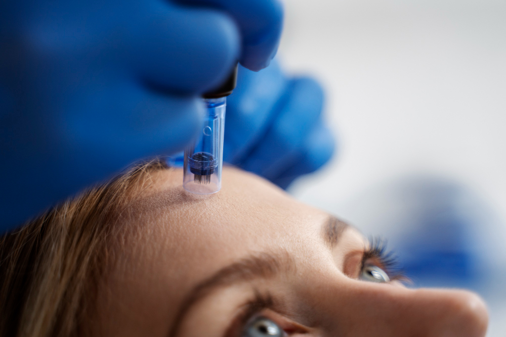 Dermapen con vitaminas en Clínica Aleu, tratamiento facial para mejorar la luminosidad e hidratación de la piel en Algeciras